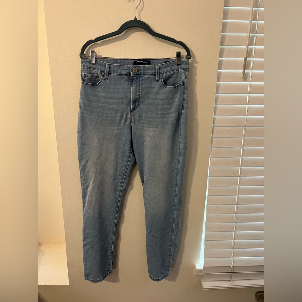 Bandolino Blue Skinny Jeans Soft Denim Tapered Fit